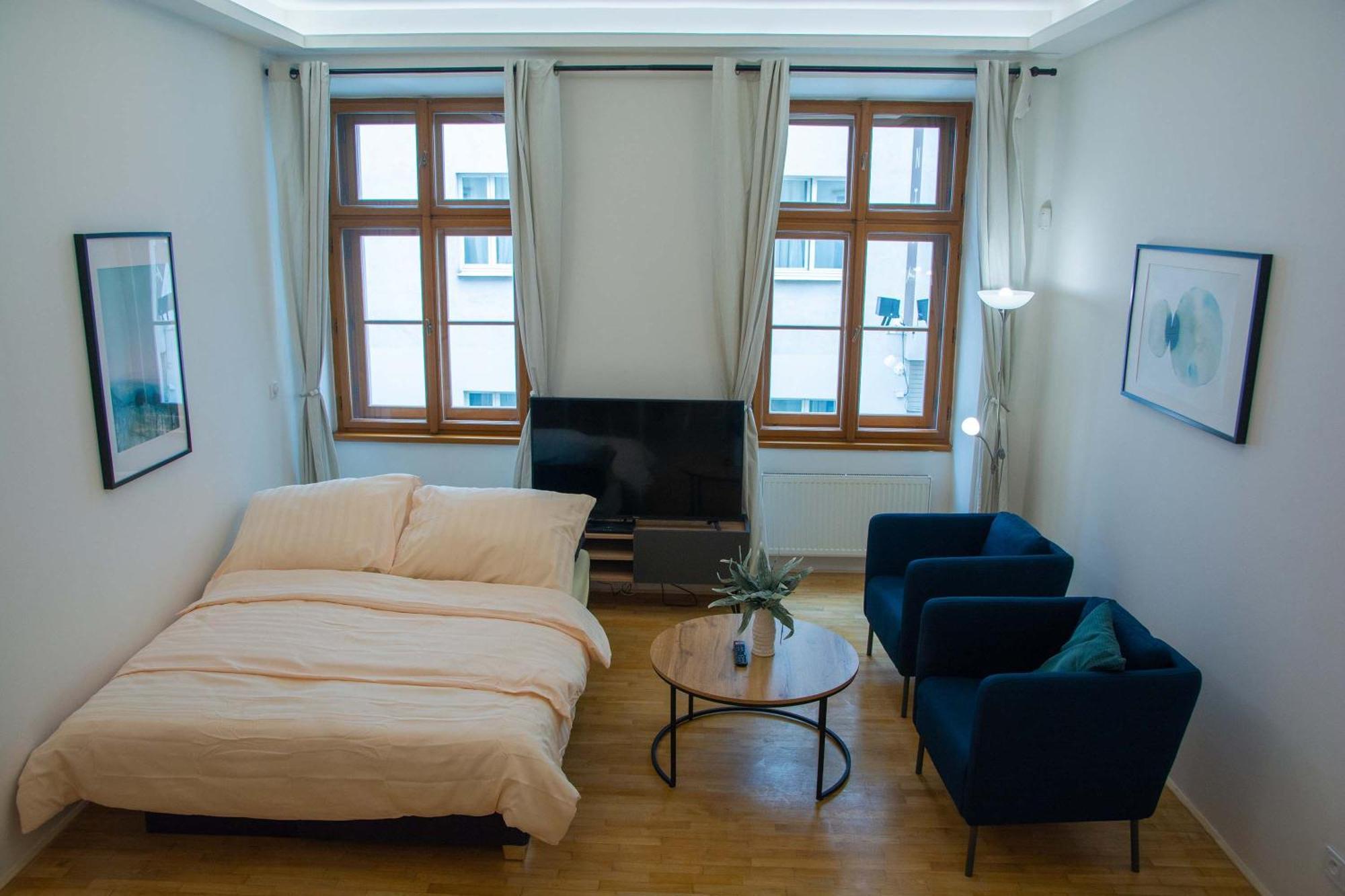 City Centre Apartment With Parking Prag Exterior foto